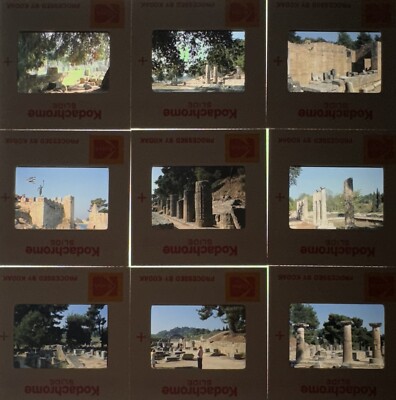 Lots Of 9 Kodachrome Transparencies Slides From Greece 1977
