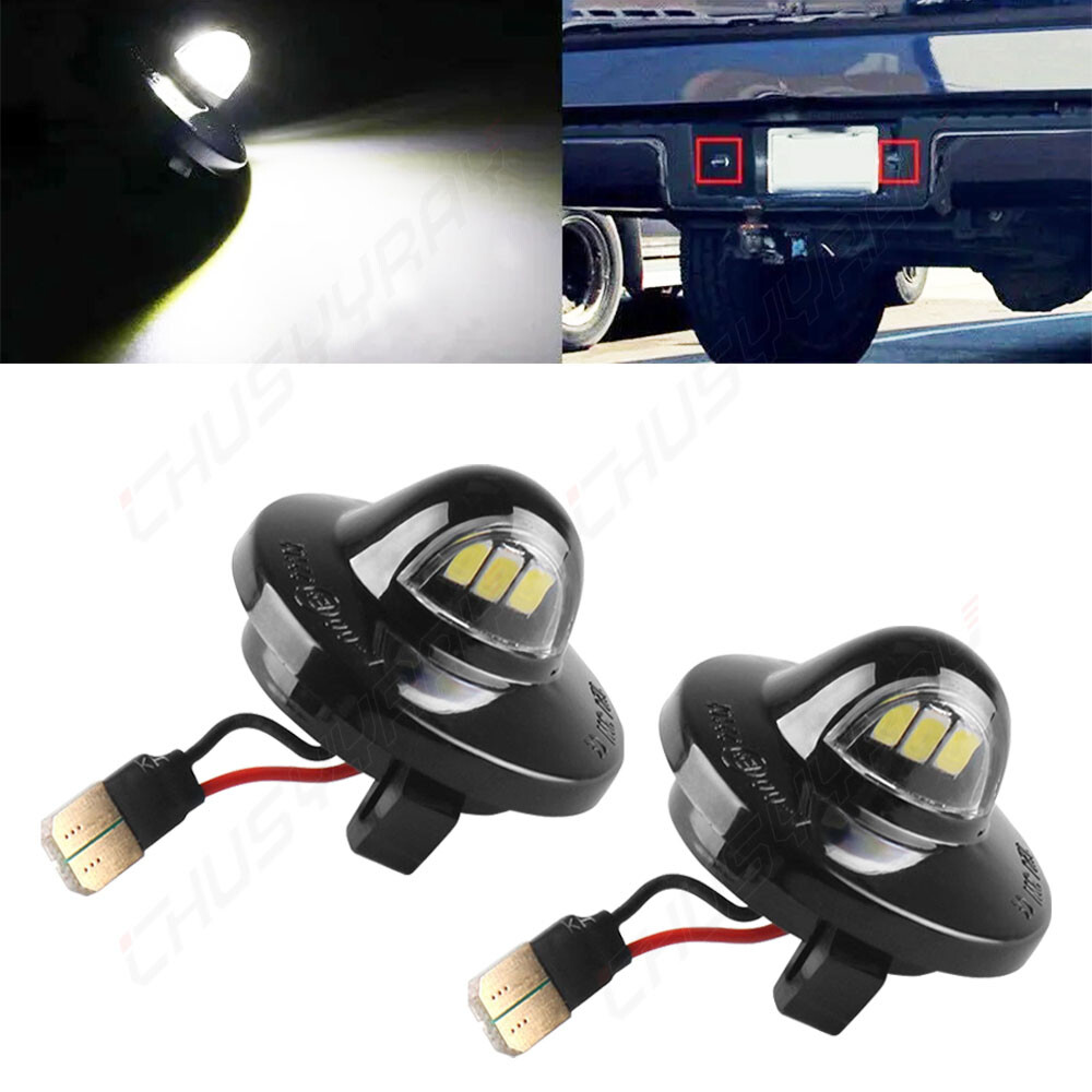 LED License Plate Light Rear Bumper Tag Assy Lamp For 1984-1988