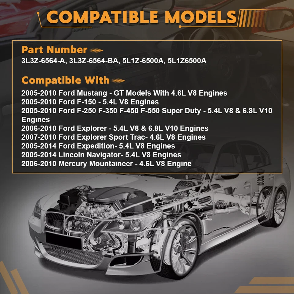 24 brazos basculantes y elevadores para Ford F-150 Mustang 4,6 L 5,4 L 3 V FLEX 3L3Z6564BA Foto 2 de 4