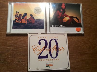 Cafe del Mar - Vol Seis 6 Siete 7 + 20th Anniversary [3 CD Alben] Jose Padilla