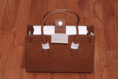 NWT Michael Kors Large Saffiano Hamilton East West Satchel Handbag Luggage - Picture 4 of 6