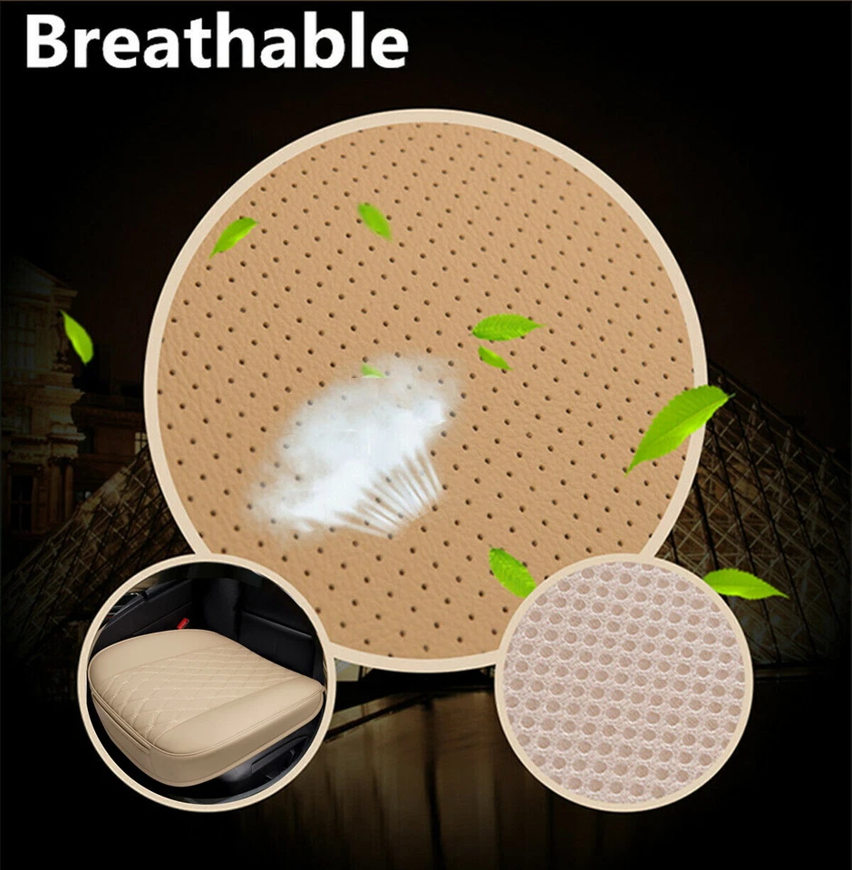 Beige Leather Car Front Seat Cover For Acura Legend MDX RDX RLX RLS TL TLX TSX - Image 4 of 4