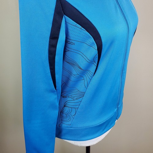 Sugoi Womens Top M Blue Hotshot Jersey Cycling Top Full Zip Up - Picture 7 of 19