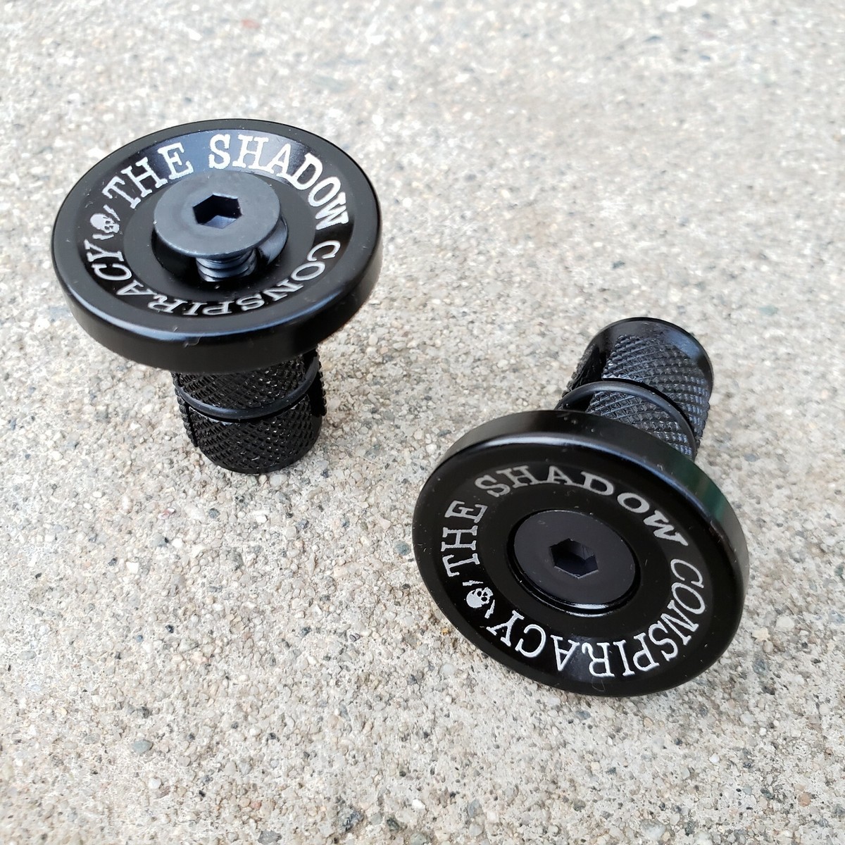 SHADOW CONSPIRACY DEADBOLT BAR ENDS BLACK BMX BIKE FIT SUBROSA 