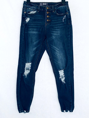 No Boundaries Women's Size 5 Blue Denim High Rise Skinny Jeans