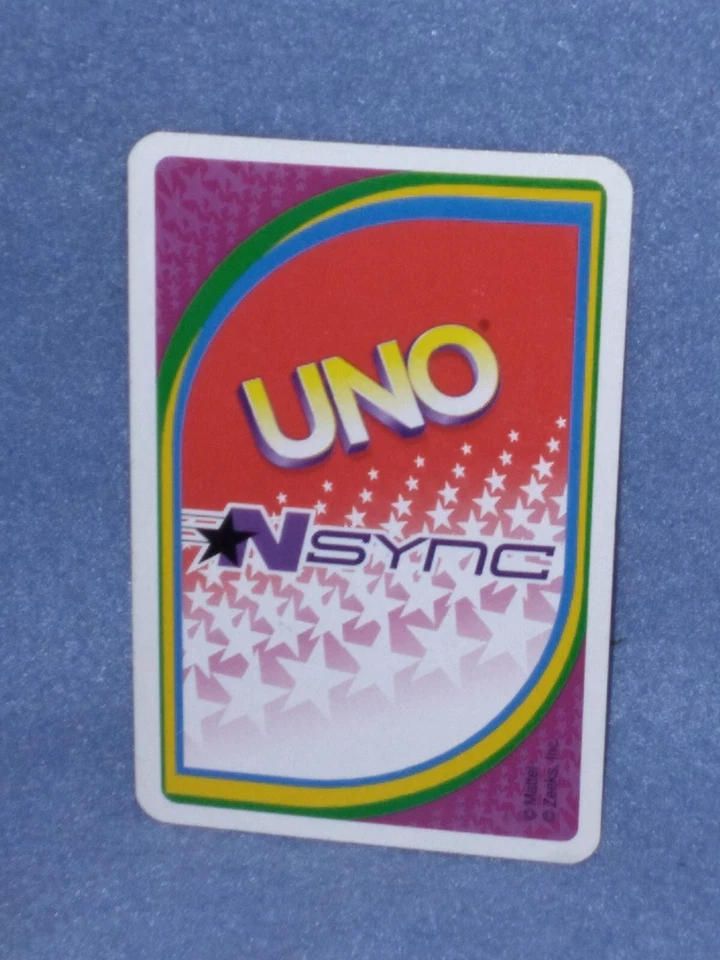 Tarjeta de juego NSYNC UNO #1 JC Chasez Mattel 2000 roja Foto 2 de 2