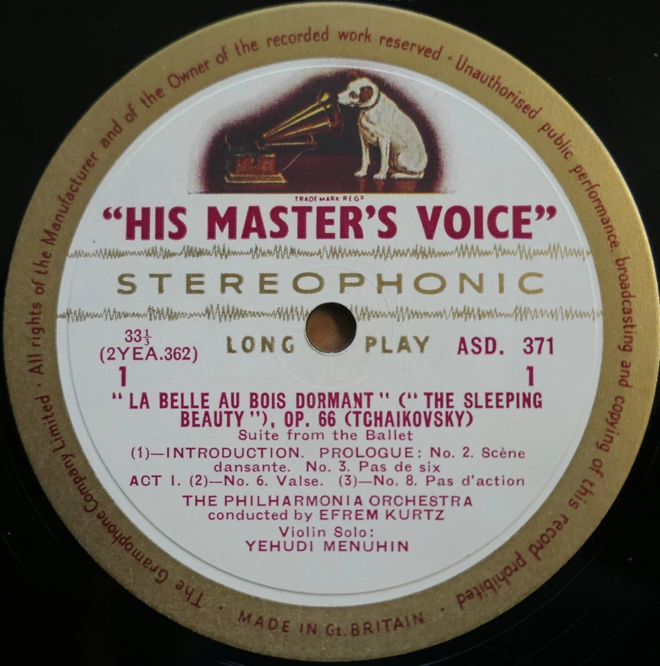 ASD 371 ED1 Tchaikovsky Sleeping Beauty Efrem Kurtz HMV 1st W/G Stereo NM - Image 3 of 4