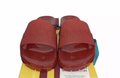 gucci adidas slides Red