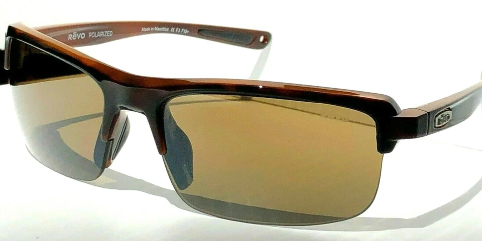 NUEVO* REVO CRUX N Tortuga POLARIZADO Marrón Terra Gafas de Sol 4066 04 BR Foto 2 de 4