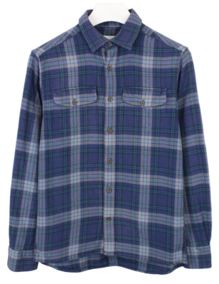 GANT Rugger Hemd Herren SMALL Blau Karo Regular Baumwolle Button-Down