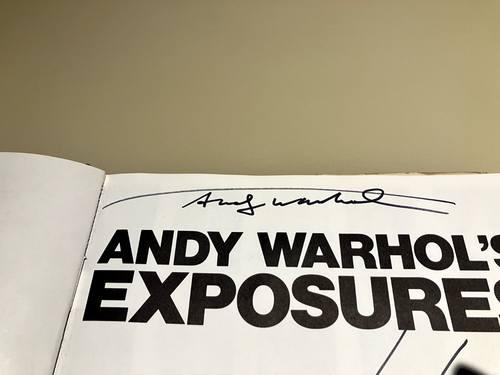 ANDY WARHOL - SIGNED AUTOGRAPHED Copy "Andy Warhol's Exposures" 1st Edition Book - Picture 6 of 8