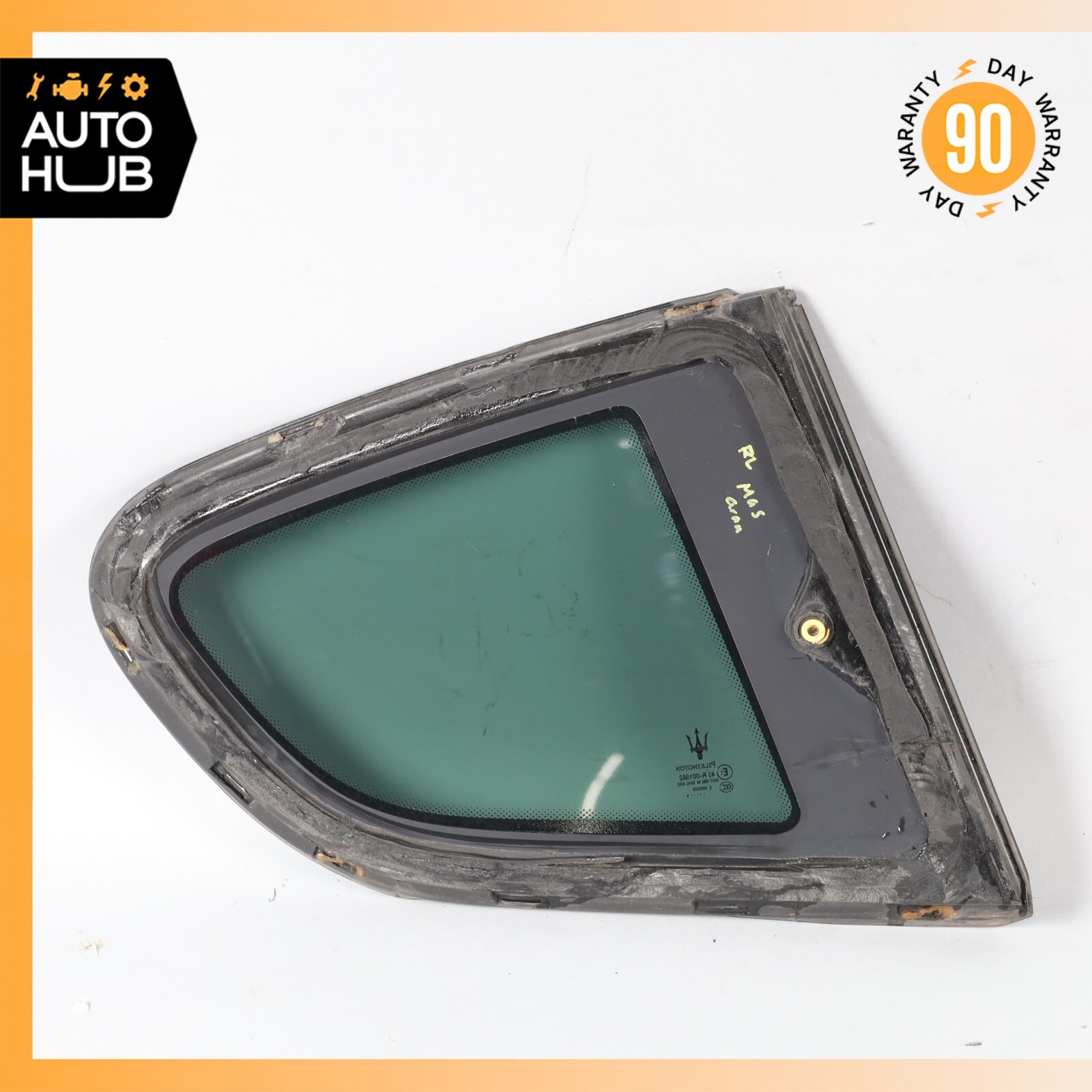 Maserati GranTurismo M145 Coupe Rear Left Side Quarter Window Glass OEM