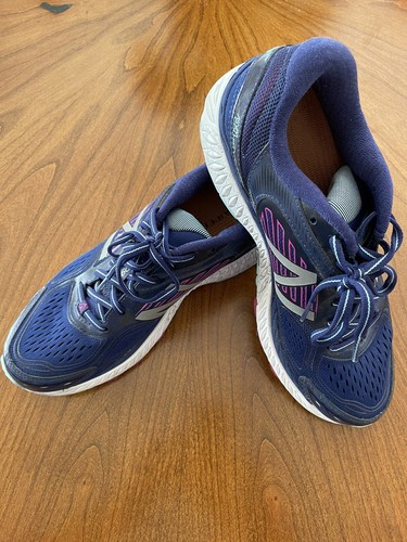 Running Shoes W860BP7 Navy/Purple Size 