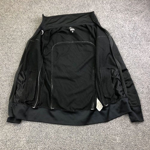 Nike Track Jacket Dri Fit Kids Small Black Full Zipper 56323 Polyester Vintage - Picture 6 of 12