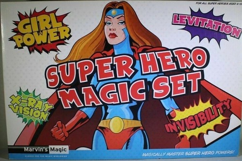 NEW - Marvin's Magic - SUPER HERO MAGIC SET - Girl Power Edition -  Magician Set - Picture 1 of 12