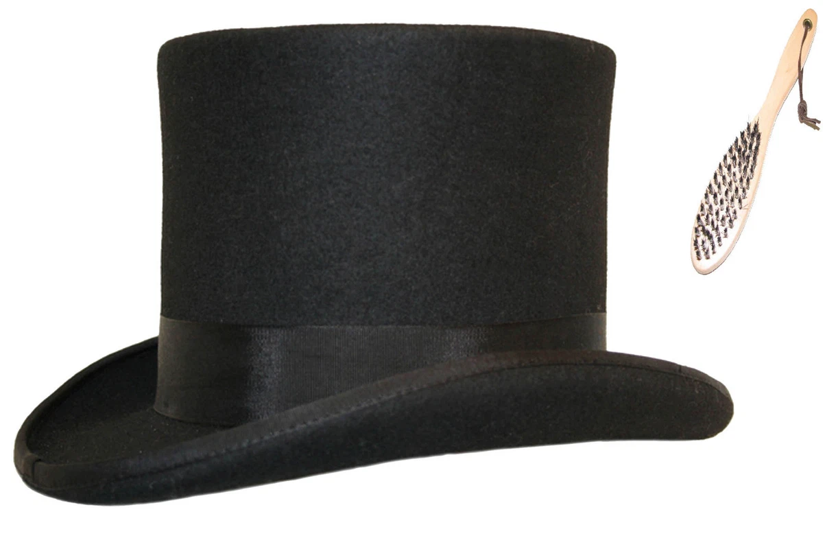 Quality Hand Made Top Hat 100% Wool Wedding Ascot Event Hat 14 Colours 5  Sizes