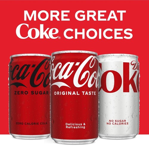 Coca-Cola Mini Soda Pop, 7.5 fl oz Cans, 6 Pack - Picture 6 of 6