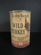 Austin Nichols Kentucky Bourbon Wild Turkey Crysto-Glass Candle NEVER LIT