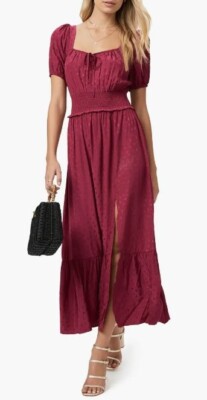 chinese dress ladies Amber Cotton Dobby Maxi Dress M