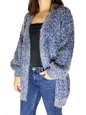 Cardigan Donna Lungo Senza Bottoni BooMove Manica Lunga Maglione