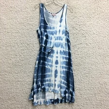 Juicy Couture Dress Medium Adult Blue Tie Dye Mini Tank Sleeveless A Line Womens