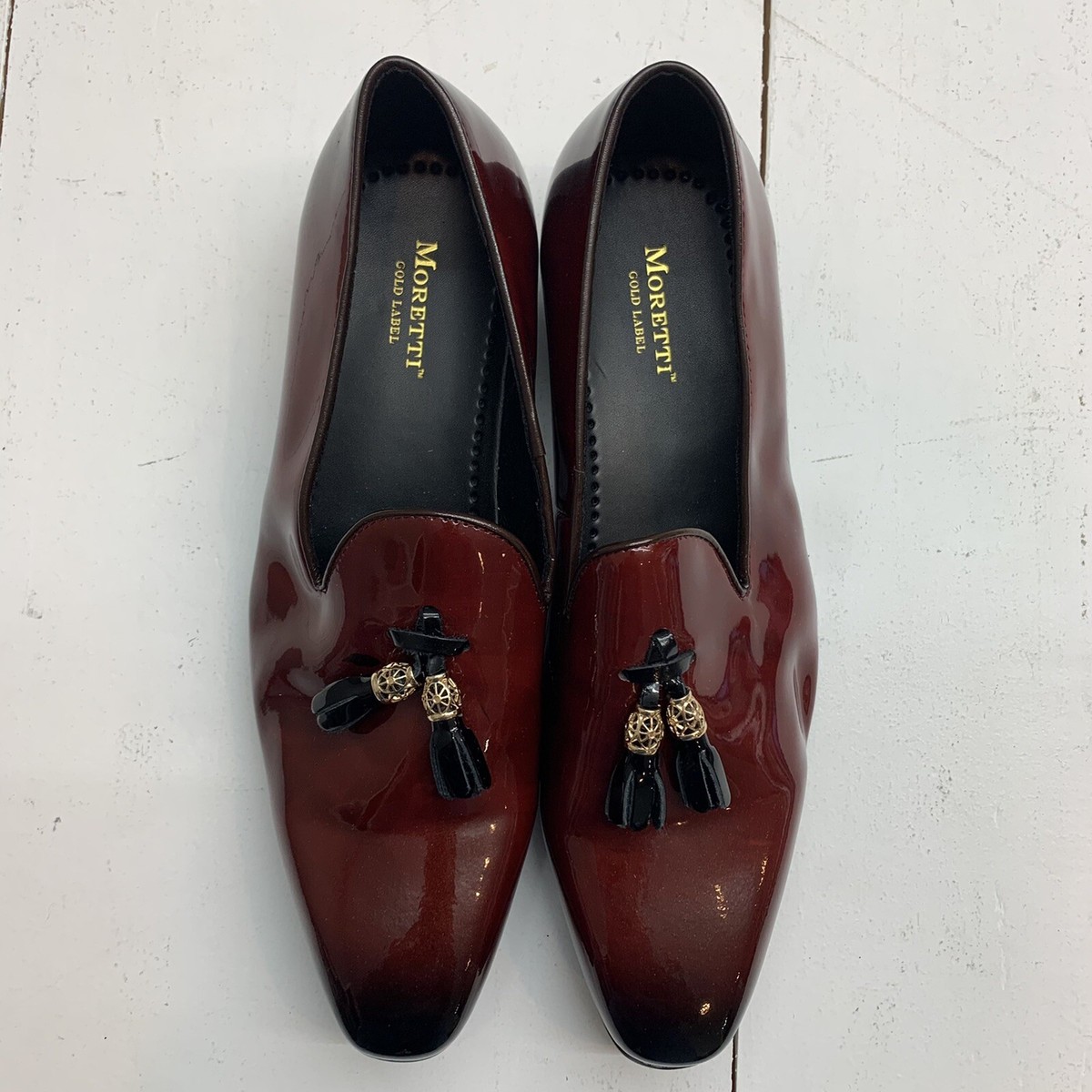 Chelsea Boots Moretti Gold Label Men\'s Tatum Brown Leather  Nwot Size 11.5 Moretti Gold Label Lincoln Burgundy Leather Tasse Oxford  main image 2