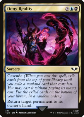 4x Deny Reality - NM - Warhammer 40,000 - SPARROW MAGIC MTG
