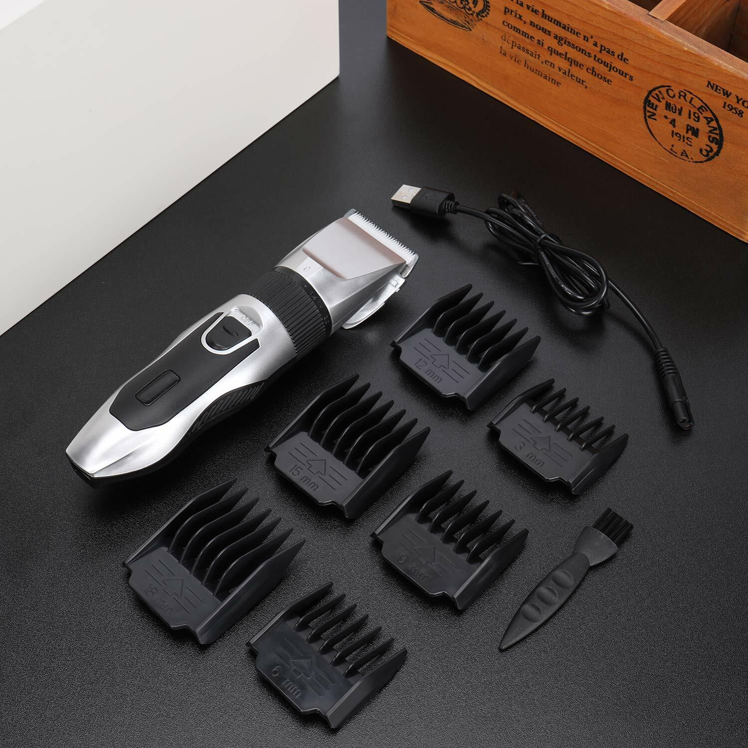 MIAODAM Professional Hair Clipper Hair Clipper Kit Trimmer Set  3mm/6/9/12/18mm