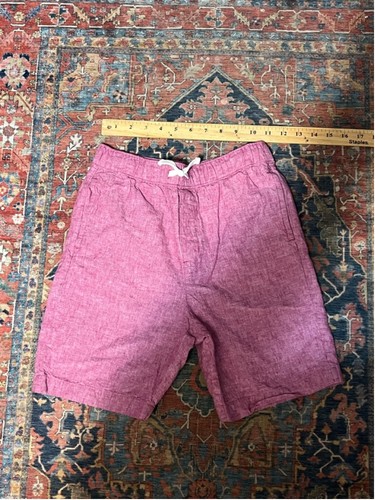 Janie and Jack Pink Cotton Linen Blend Big Boy Shorts - Picture 2 of 5