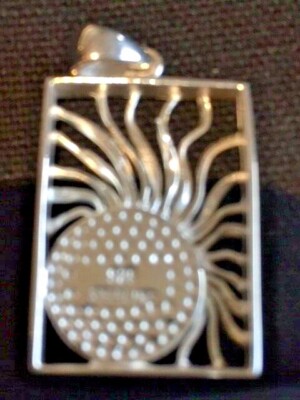 Pendentif En Nacre Et Argent 925 - Blanc, Neuf Avec étiquettes, Bijou élégant