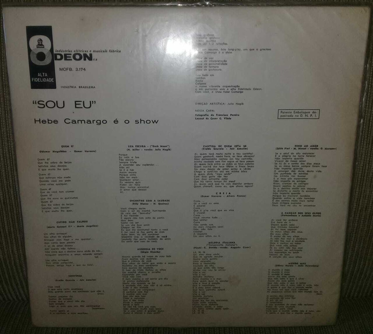Hebe Camargo Sou Eu レコード Hebe Camargo Sou Eu レコード Hebe Camargo – Sou Eu – Vinyl