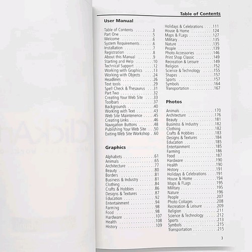 ClickArt Web Site Workshop 1998 User's Manual and Graphics Reference Book & CD - Picture 10 of 24