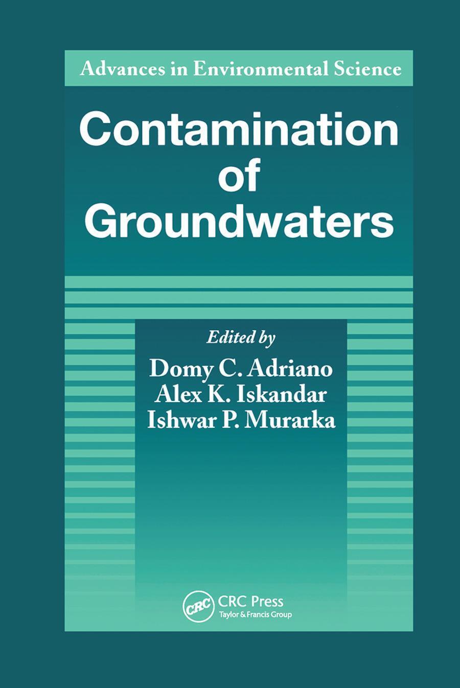 Contamination Of Groundwaters | Domy C Adriano | Taschenbuch |