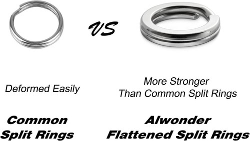 Premium 100 Count Stainless Steel Split Rings for Saltwater & Freshwater Fishing - Picture 5 of 9