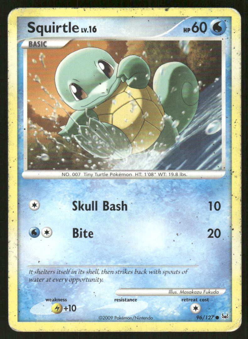 Pokemon Squirtle Platinum 96/127 C MP