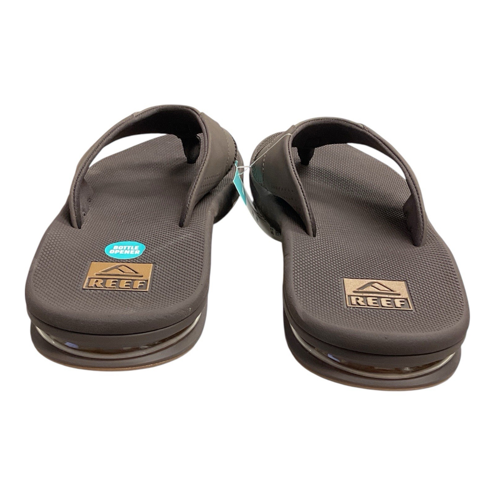 Reef Fanning Men’s Flip Flop Sandal w/ Bottle Opener Sole (Brown/Gum) Sz 11