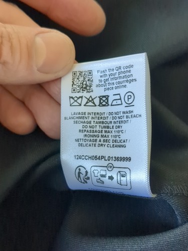 NUEVO CON ETIQUETAS Courreges Camisa de Sarga Ligera con Cremallera Mediana Negra Para Hombres Cremallera Completa Manga Corta - Imagen 13 de 15
