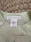 Janie and Jack Layette Romper Green Gingham 0-3 Months Duck And Frog — photo 3