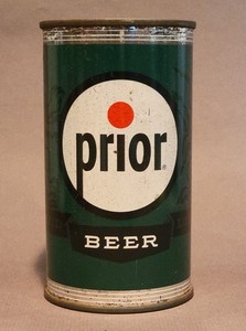 1952 PRIOR LAGER FLAT TOP BEER CAN Adam Scheidt PA