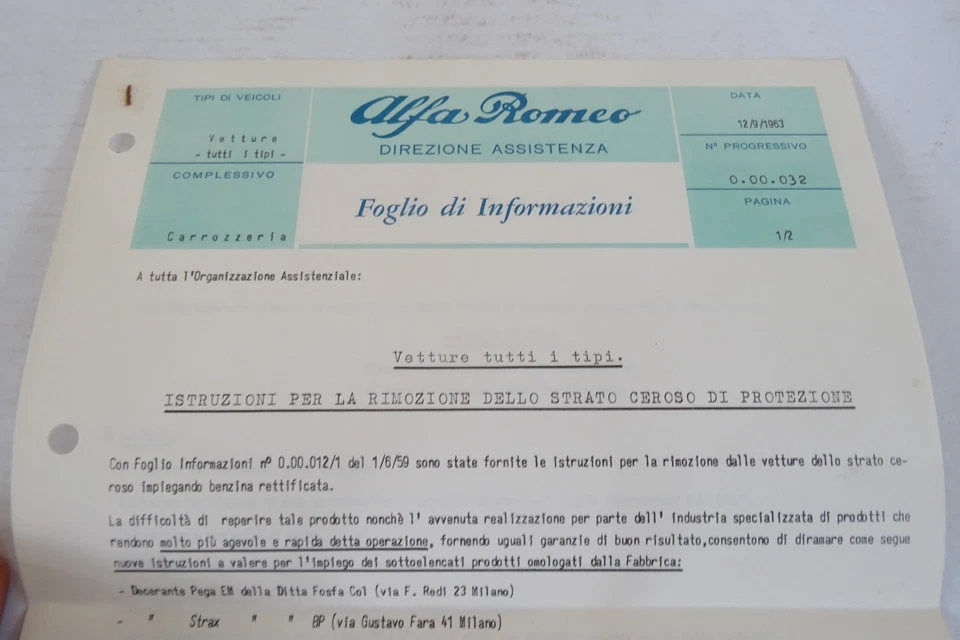 Alfa Romeo istruzioni per rimozione dello strato ceroso di protezione - Immagine 2 di 4