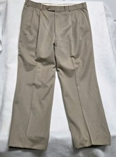 VTG Brooks Brothers Pleated Wool Pants, Size 38x30 Made In USA