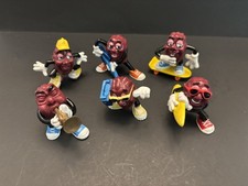 Vintage 1988 Hardee s California Raisins figures set of 6