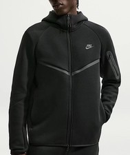 Nike Sportswear Tech Fleece Full Zip Jacket Hoodie Black HV0949-010 Men s XL NWT
