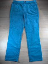 NWT Talbots Velveteen Straight Leg Pants Size 12P 12 Petite Blue Turquoise HR