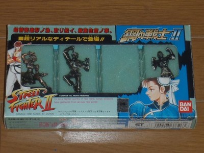 Street Fighter II Metal Figures - Chun-Li, Ryu, Sagat (Bandai)