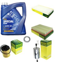 MANN-FILTER Inspektionspaket Mannol 5L Special Plus 10W-30 FüR Opel Corsa C 1.2