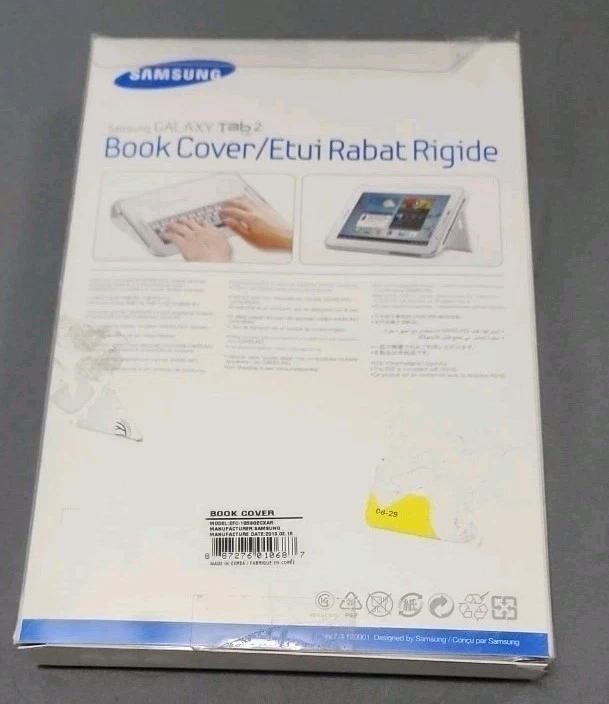 Genuine Samsung Galaxy Tablet 2 10.1 In Protective Premium Book Cover Case Black - Image 2 of 2