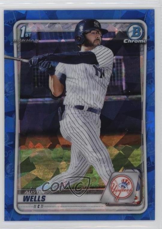 2020 Bowman Chrome Draft Sapphire Edition Austin Wells #BD-56 7i2