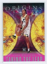 Cody Williams 2024-25 Panini Origins #'d /99 Pink Taking The Leap RC Jazz #19