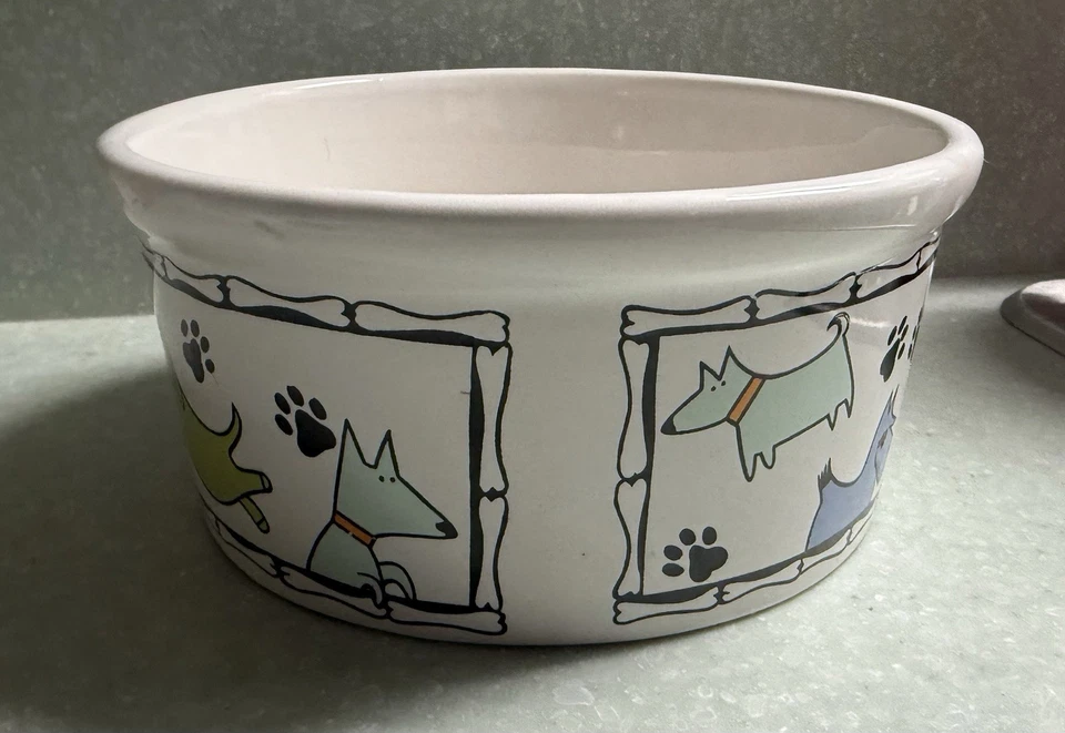 Безопасная для посудомоечной машины миска для собак Funny Dog by Bowl керамика 6 дюймов x 3 дюйма - Изображение 4 из 4